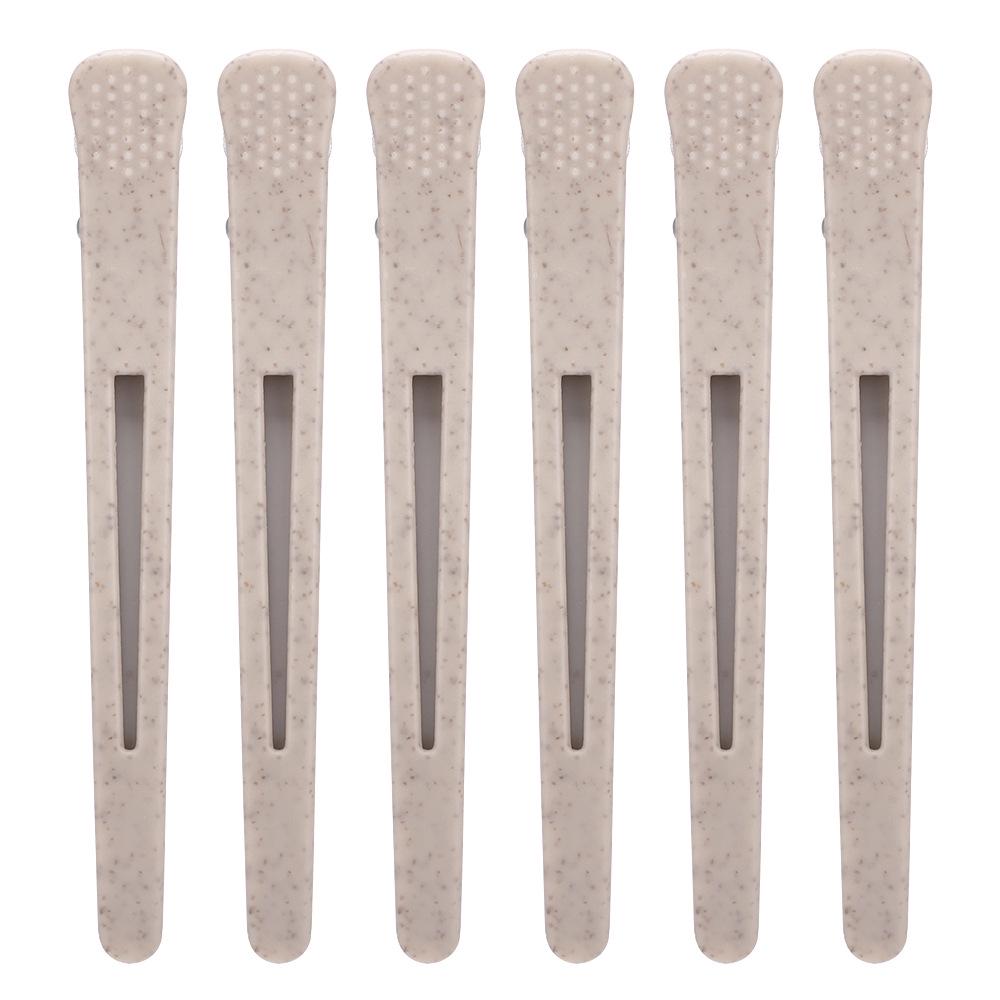 Wheat Straw No-Crease Duckbill Hair Styling and Sectioning Clip