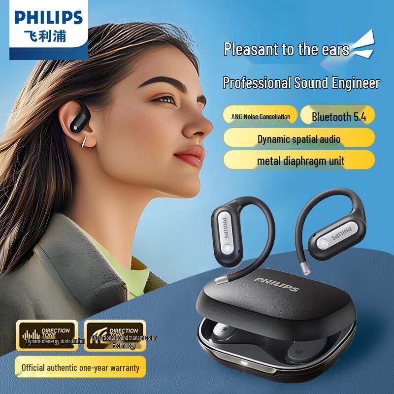 

Philips TAT4759 True Wireless Ear-Clip Sports Earbuds