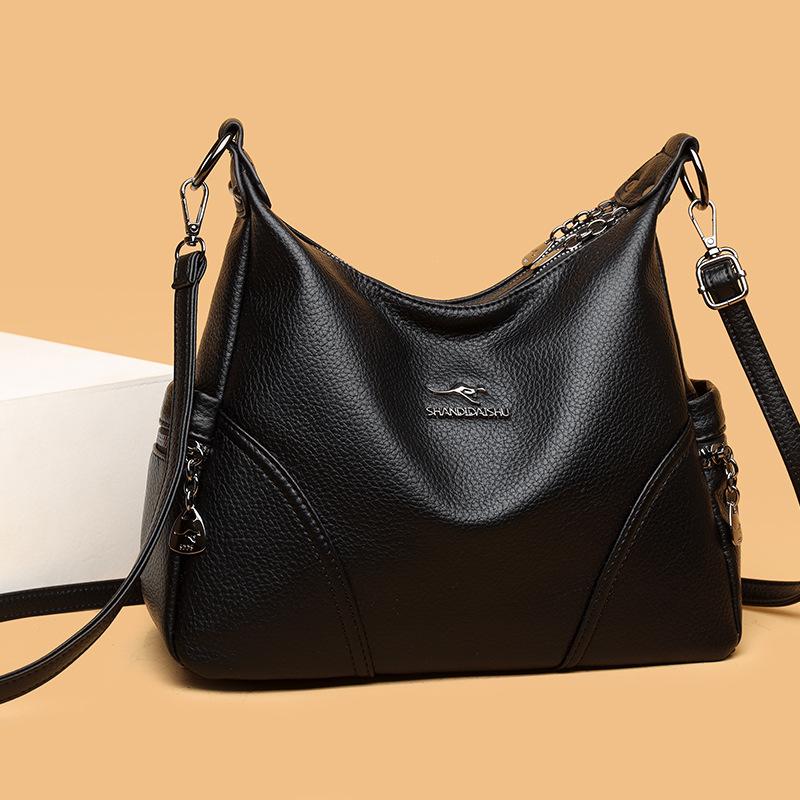 Bag Women's New Soft Leather Texture Simple Large Capacity Tote Bag Underarm Women's Shoulder Bag