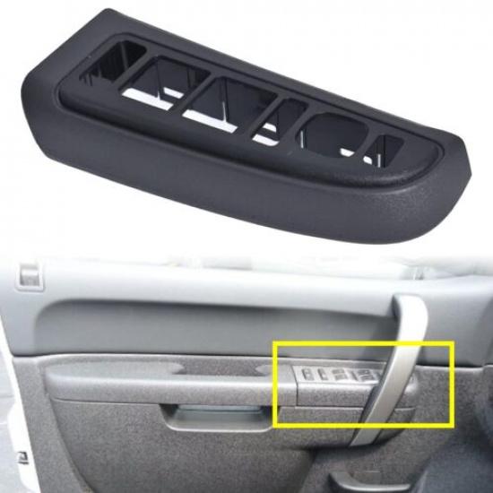 Gray Master Window Switch Bezel for Chevy Silverado GMC Sierra 1500 2500 3500 LH