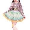 Japanisches Lolita Kimono Kleid mit Kirschblüten Haori und Miniskirt Cosplay Sommer Feuerwerk Bühnenkleidung Muster, Set, Yukata, Kostüm, Festival,