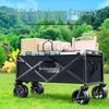 Portable Foldable Camper Van Cart: Hand-Pulled Travel Trailer for Kids, Outdoor Use.