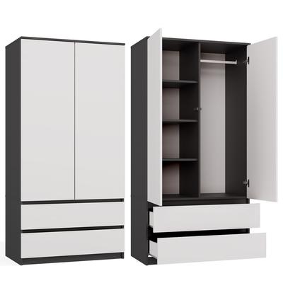 Malwa SS-90 Wardrobe ANTHRACITE WHITE