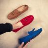 2026 Chaussures de Designer Mocassins Homme Zapatos De Hombre à Enfiler Chaussures Homme Décontracté Homme Mocassins de Conduite Rouges Mocassin en Cuir Daim