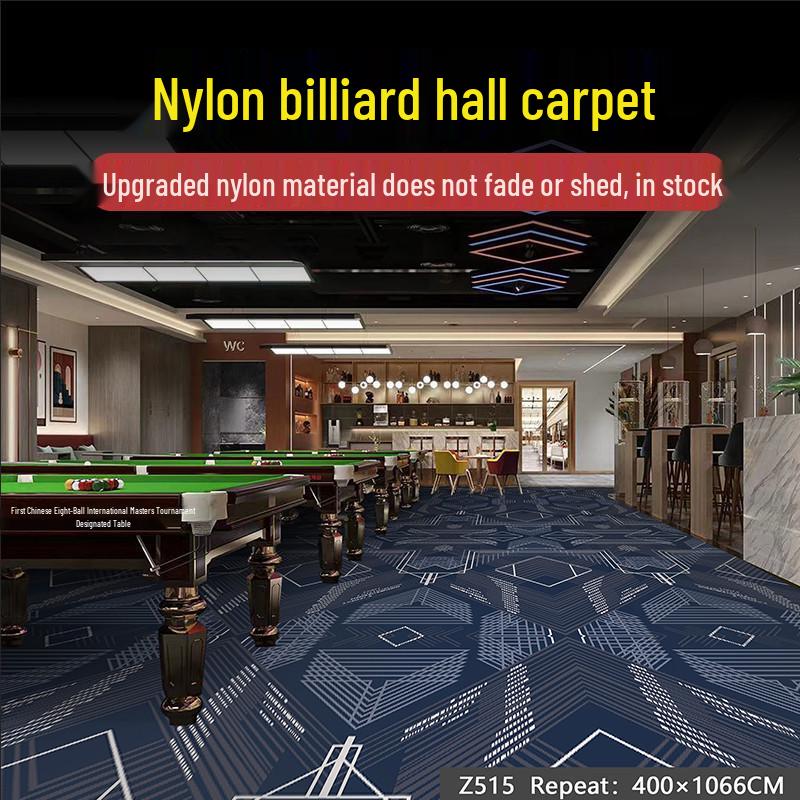 Billiard Room Nylon Carpet: Fireproof, Printed, Large Area, Wall-to-Wall for Halls & Clubs