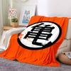 1pz Coperta in Flanella con Motivo Logo Dragon Ball Z Adatta a Tutte le Stagioni Per Arredamento Casa Calore e Comfort Regali Regalo Festivo