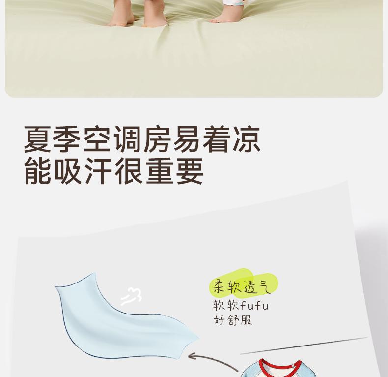 Children's Breathable Cotton Pajama Set