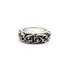 Vintage Vine Pattern Ring Silver Color Punk Gothic Retro Open Ring for Men Women Black Trend Unisex Jewelry Accessories