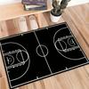 Black Basketball‑Court Print Area Rug, Floor Mat for Entryway, Kitchen, Bedroom, Living Room, Home Decor