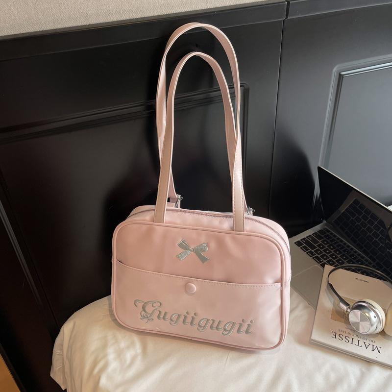 Simple large-capacity backpack bag women's 2025 summer new trendy Korean underarm bag high-value shoulder tote bag