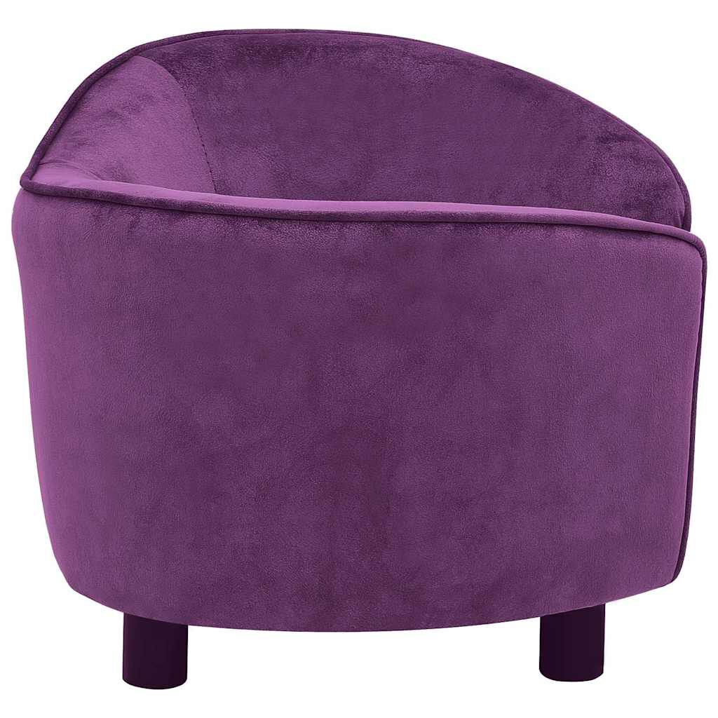 VidaXL Hundesofa, Bordeauxrot, 69 x 49 x 40 cm, Plüsch