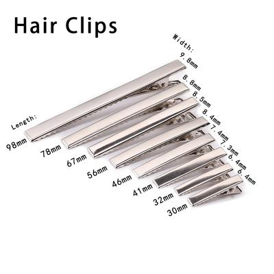 50/20pcs Metal Hair Alligator Clips 30mm/40mm/45mm/55mm/65mm/75mm/98mm Findings For DIY Jewelry Hair Style Tools Accessories