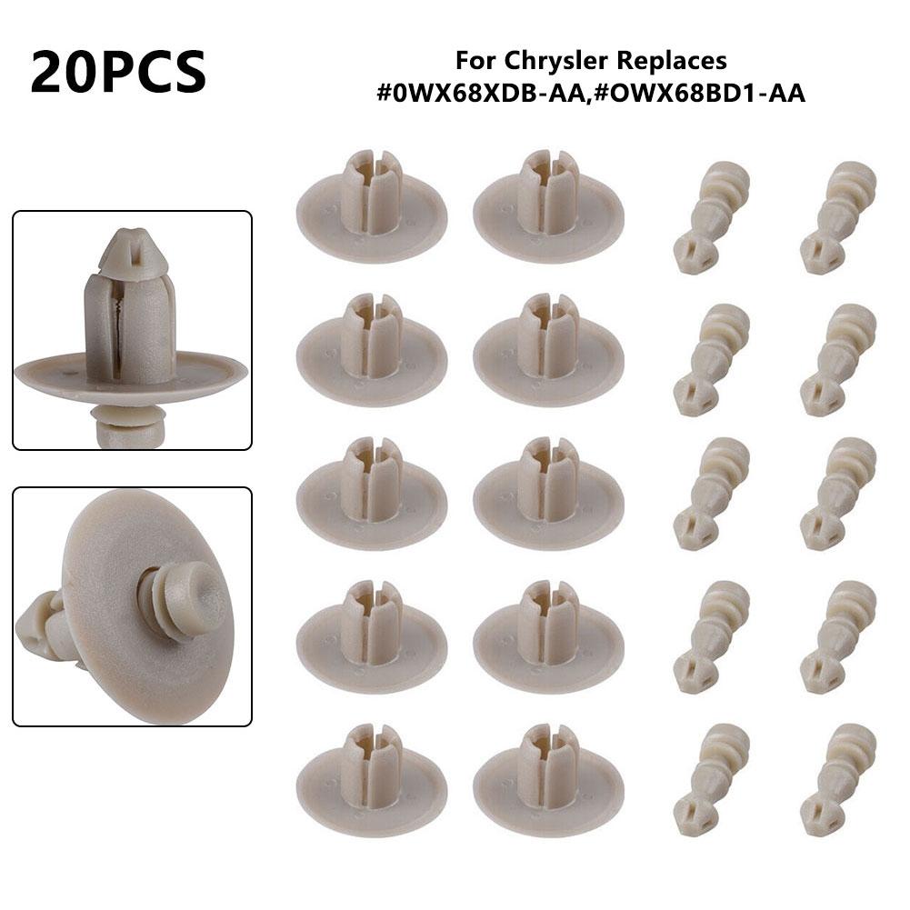 Retainer Fastener Panel Clip 2005 20PC Beige Panel