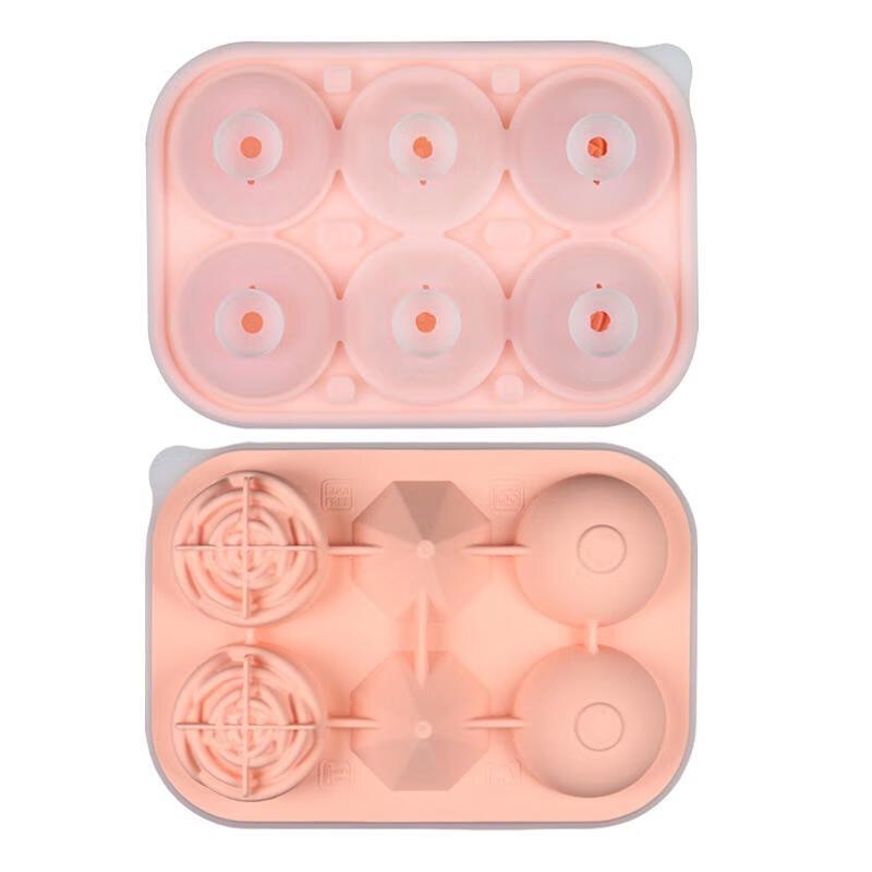Food-Grade Silicone Ice Cube Mold with Funnel