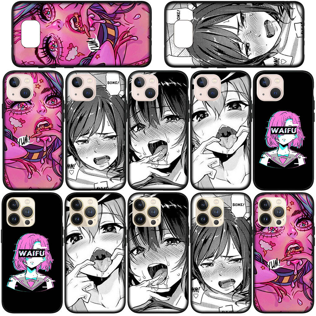 Για Samsung Galaxy S25 S24 S23 iPhone 17 16 15 Xiaomi Redmi Note 14 13 12 11 Plus Pro Max Θήκη Ahegao Hentai Manga Anime Κορίτσι Waifu OPPO Huawei Κάλυμμα