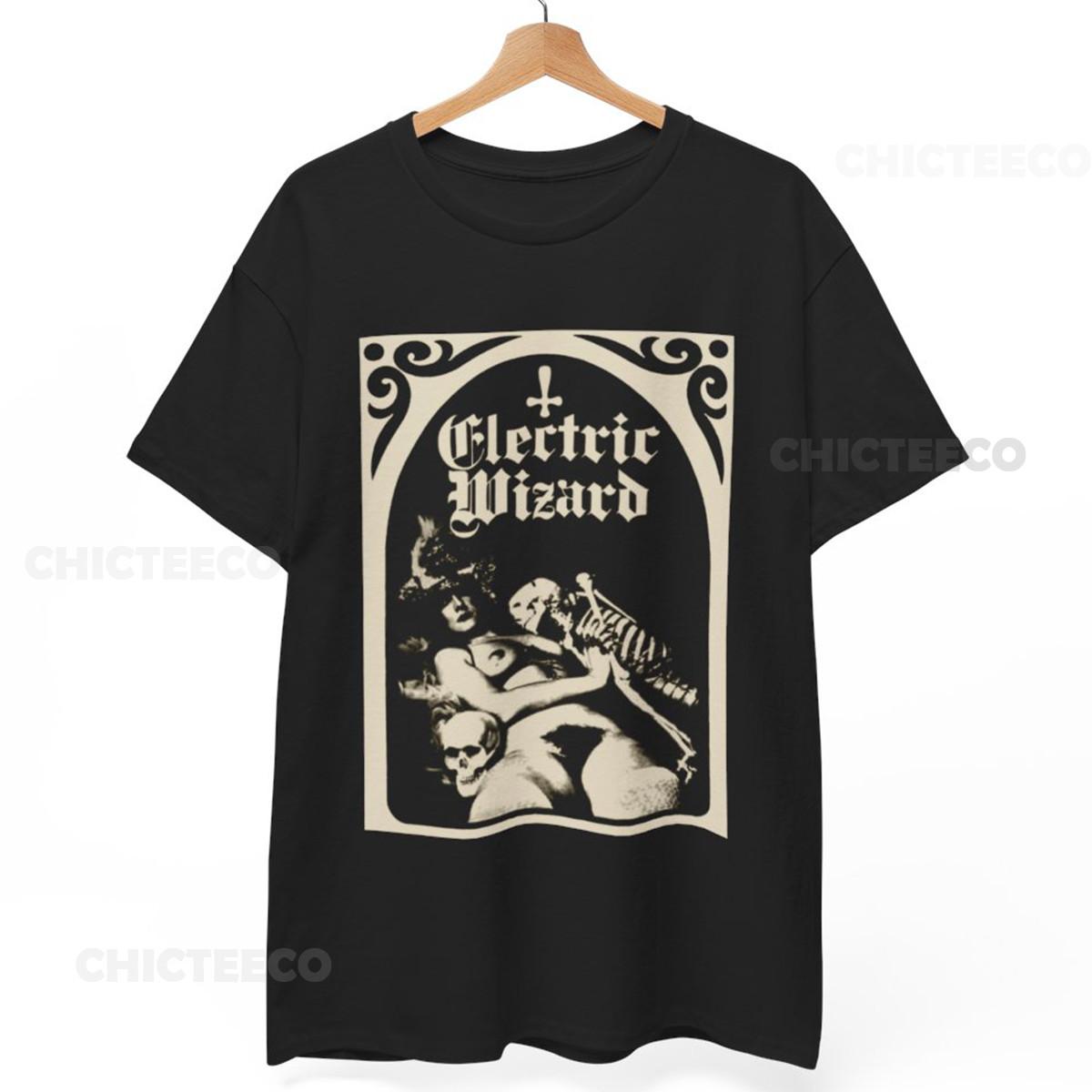 26 Electric Wizard Shirt Doom Metal Stoner Rock Black Gift Cult Unisex Tee ALL SIZE Unisex T-Shirt XL