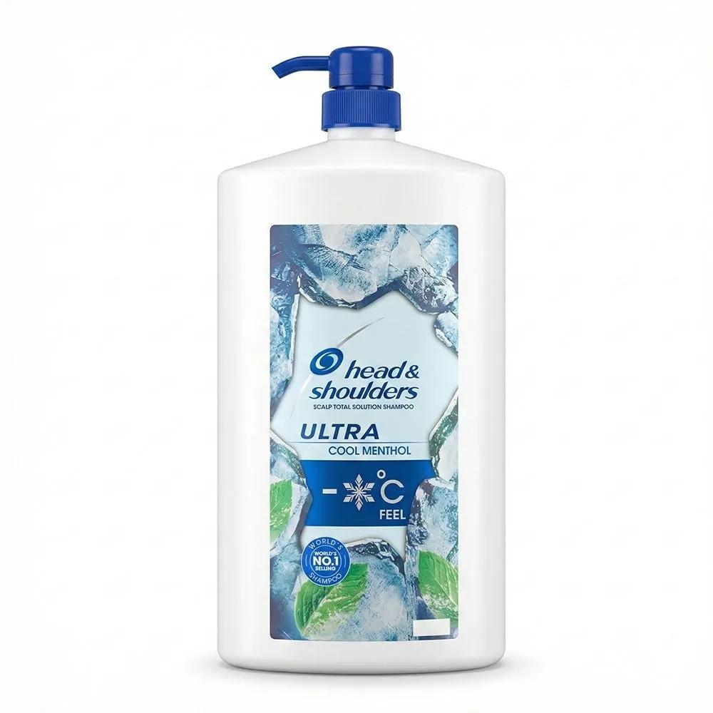 

Head & Shoulders Ultra Cool Menthol Shampoo 1.8L Large Size for Teenagers and Puberty, Dandruff, Itchy Scalp, Exfoliation Care