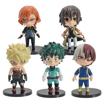 5Pcs/Set Anime My Hero Academia Action Figures Midoriya Izuku Bakugou Katsuki Todoroki Shouto Ochaco Uraraka Kirishima Model To