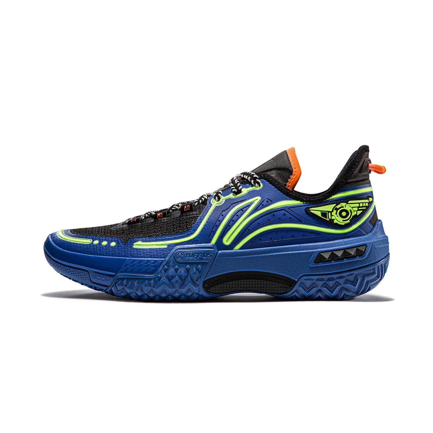 

New LiNing Shudder Cushioning Anti Slip And Wear Resistant Lightweight Rebound Low Top Basketball Shoes Men s Dark Blue ABFU019-15 43