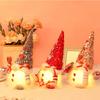 Lighted Valentines Gnomes Plush Doll, Handmade Scandinavian Swedish Tomte, Light Up Toy Holiday, Battery Operated Valentine's Day Gift Tabletop
