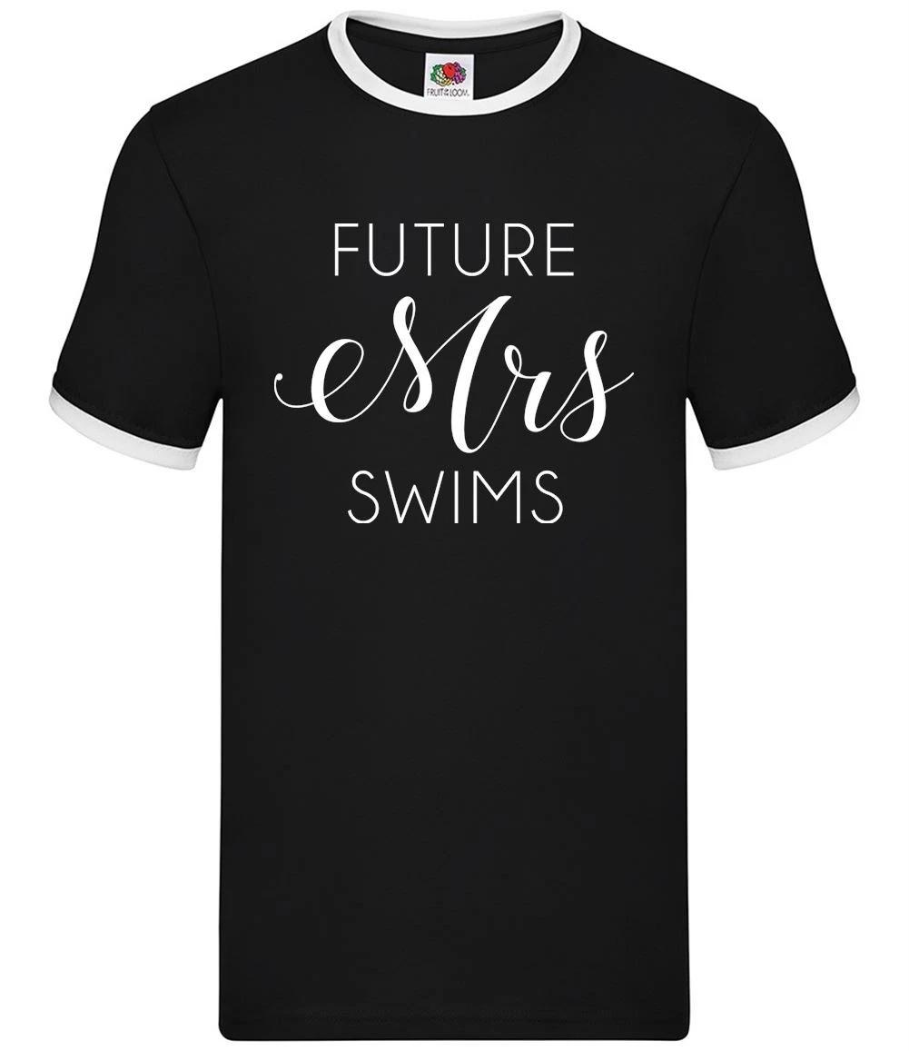 Future Mrs Swims - Mens Ringer - Music Musician Love Fan Pop Teddy XXXL