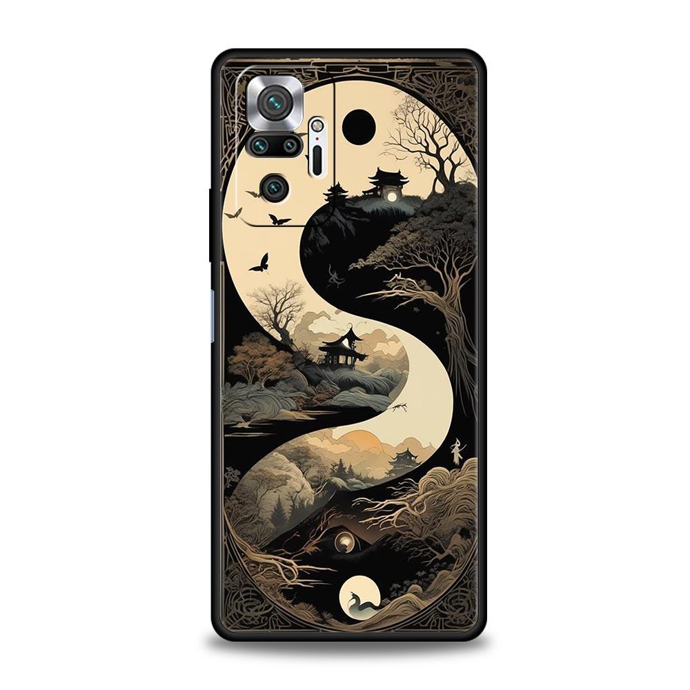 Japanese Samurai Art Phone Case For Xiaomi Redmi Note 14 13 12 Pro Plus 5G 9S 9 10 11 4G 14C 13C 12C 10C 9C 9A Soft Cover