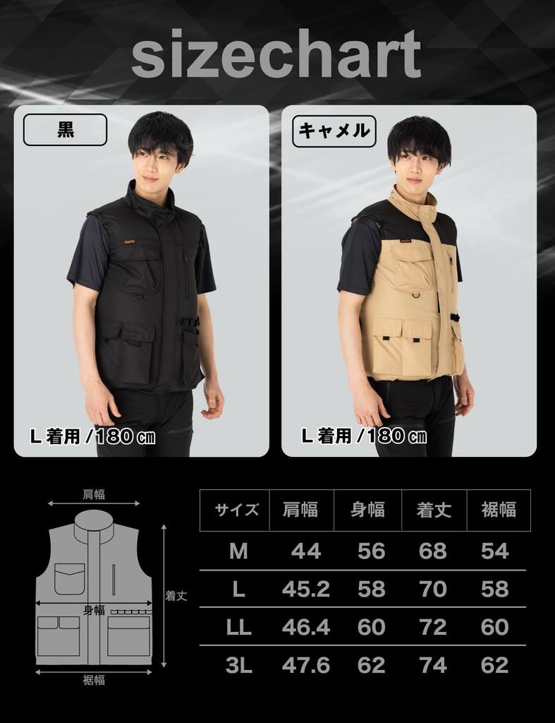 Ustar Single Heatstroke Summer Fishing Vest Only Air-Conditioned Workwear, Unit, Washable, Prevention, Outdoor, Vest, Workwear, Fishing, Golf, Unisex,