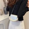 Stylish Mini Pu Pearl Chain Crossbody Bag For Women In Trendy Colors For Spring 2024
