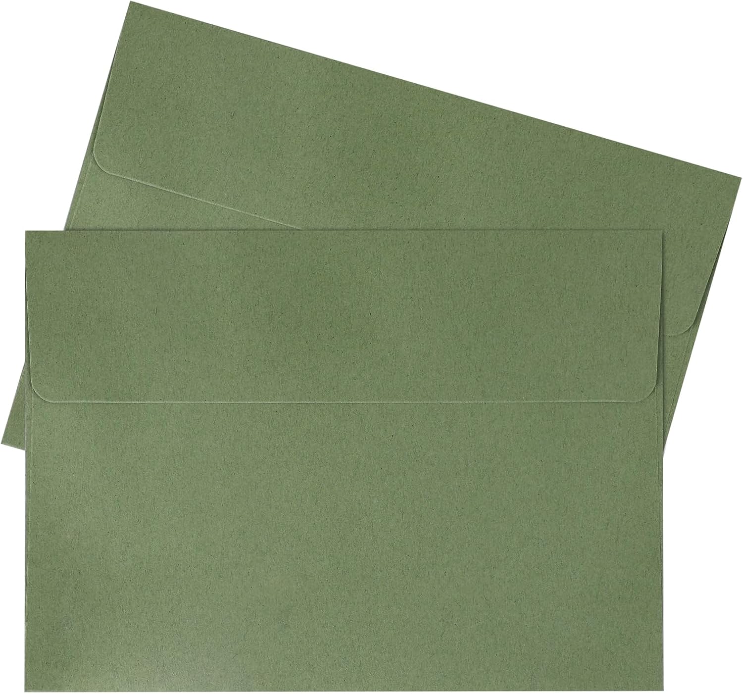Lot de 50 Enveloppes Vert Sauge A7 5,22x7,19 Pouces Papier Épais 120g Enveloppes Auto-adhésives pour Cartes Cadeaux Invitations Mariages vert