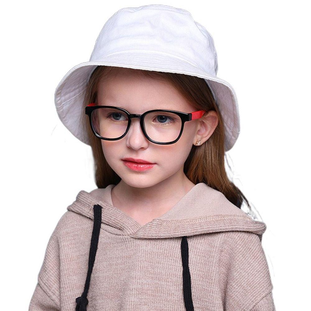 Anti-blue Light Comfortable Eyeglasses Silicone Ultra Light Frame Kids Glasses  Children Boys Girls