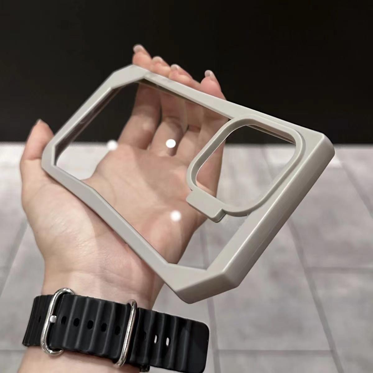 

Luxury Irregular Originality Shockproof Transparent Case For iPhone 15 14 13 12 11 Pro Max Bumper Cases Cover For iphone 13