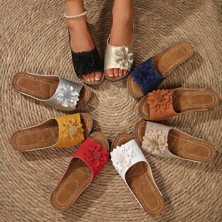 Women Summer Sandals Shoes Elegant Shoes Slides Sandals Ladies Wedge Sandals for Women Casual Footwear Slipper Female