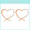 2021 Elegant Geometric Heartshaped Alloy Earrings For Women In Colors Bright