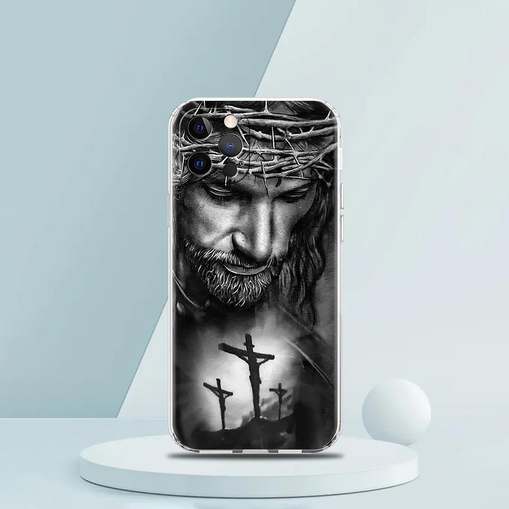 

Faith Christian Religious Jesus Clear Phone Case for iPhone 16 15 14 13 12 Pro Max Soft for iPhone 11 Pro Max 7 8 Plus XS XR Bag iPhone 16