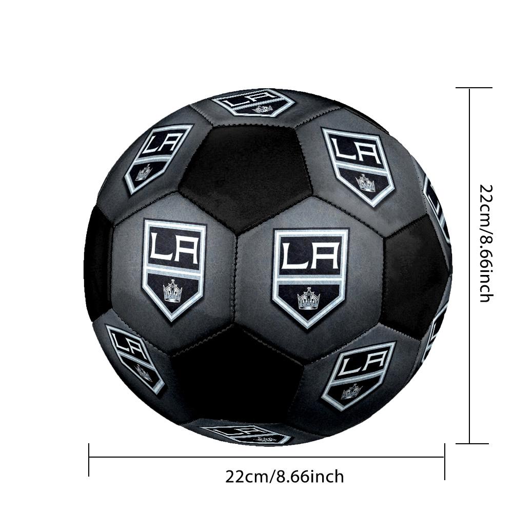 Los Angeles Kings Soccer Ball Colorful All Ages Machine Stitched PVC Competition Ready Durable High-Bounce.SIZE5