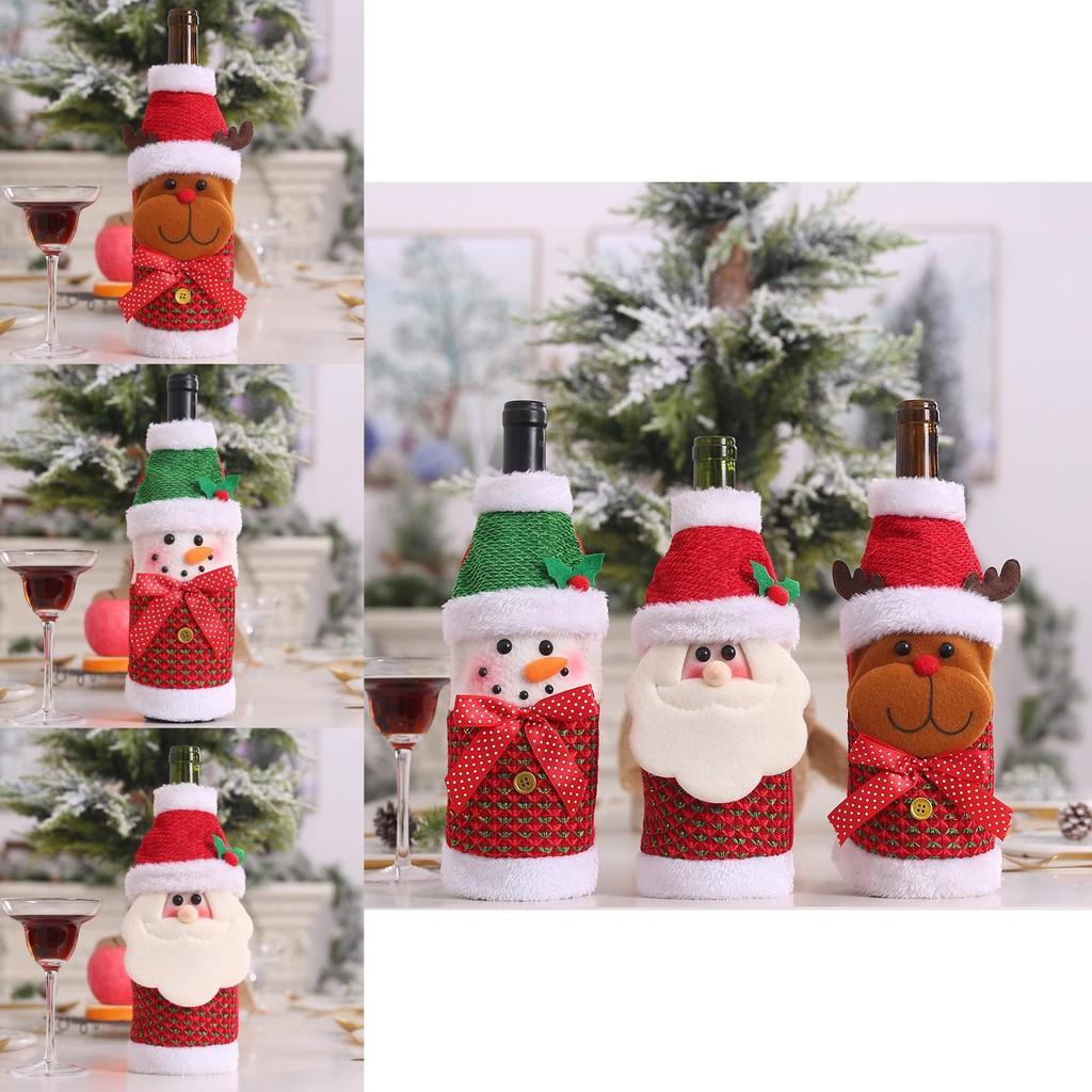 Cheerful Claus Santa Wine Bottle Sleeve Crafted From Durable Polyester Material