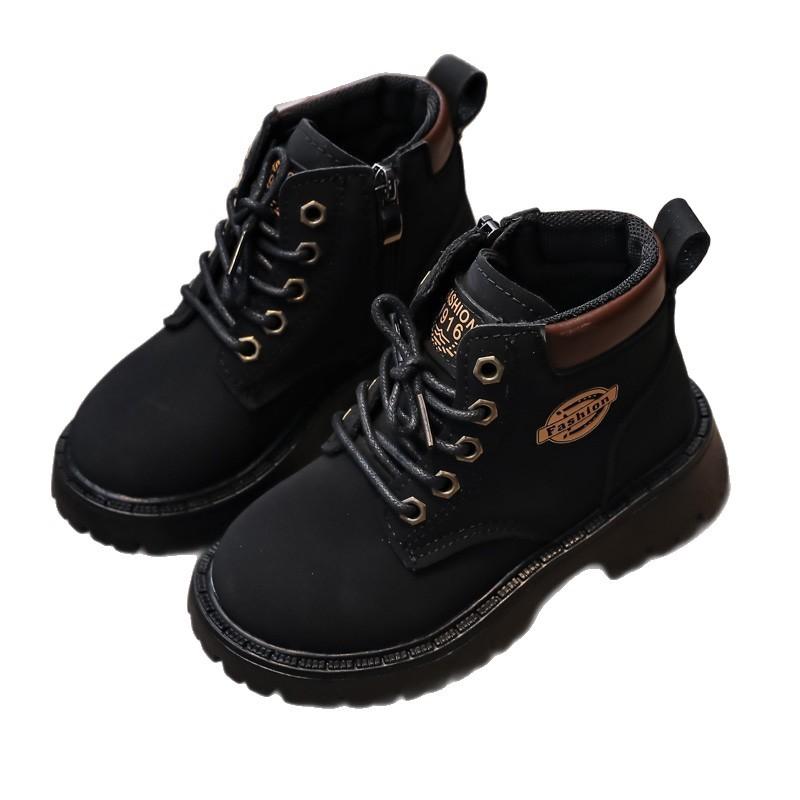 Kinder Martin Stiefel 2025 Frühling und Herbst Neue Mädchen Kurzstiefel Mittelgroße und Ältere Kinder Mode Britischer Stil Kleine Gelbe Stiefel Jungen Lea