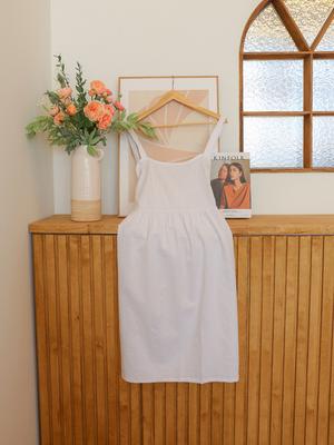 Sosomoso French One-Piece Apron - White