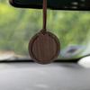 2 Round Wooden Automotive Air Fresheners Firm Wax Or Walnut For Sophisticated Look