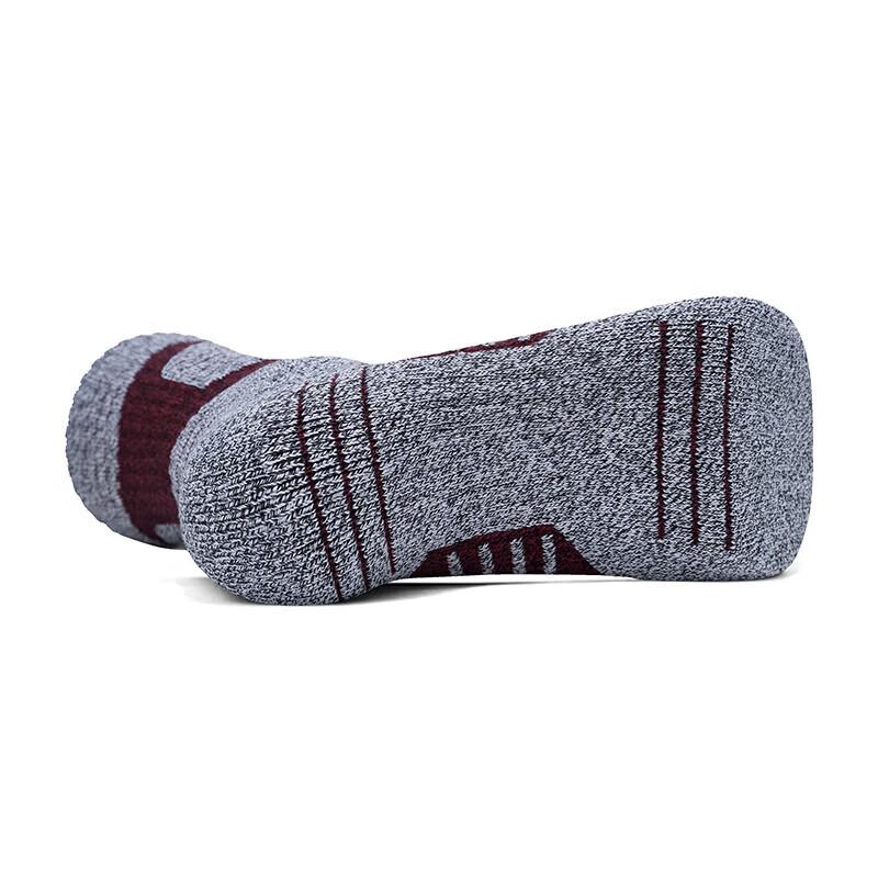 TFO 5th Generation Hiking Socks Breathable Outdoor Mountaineering Sweat-Wicking Sports Socks A2202491 Men's Dark Red XL