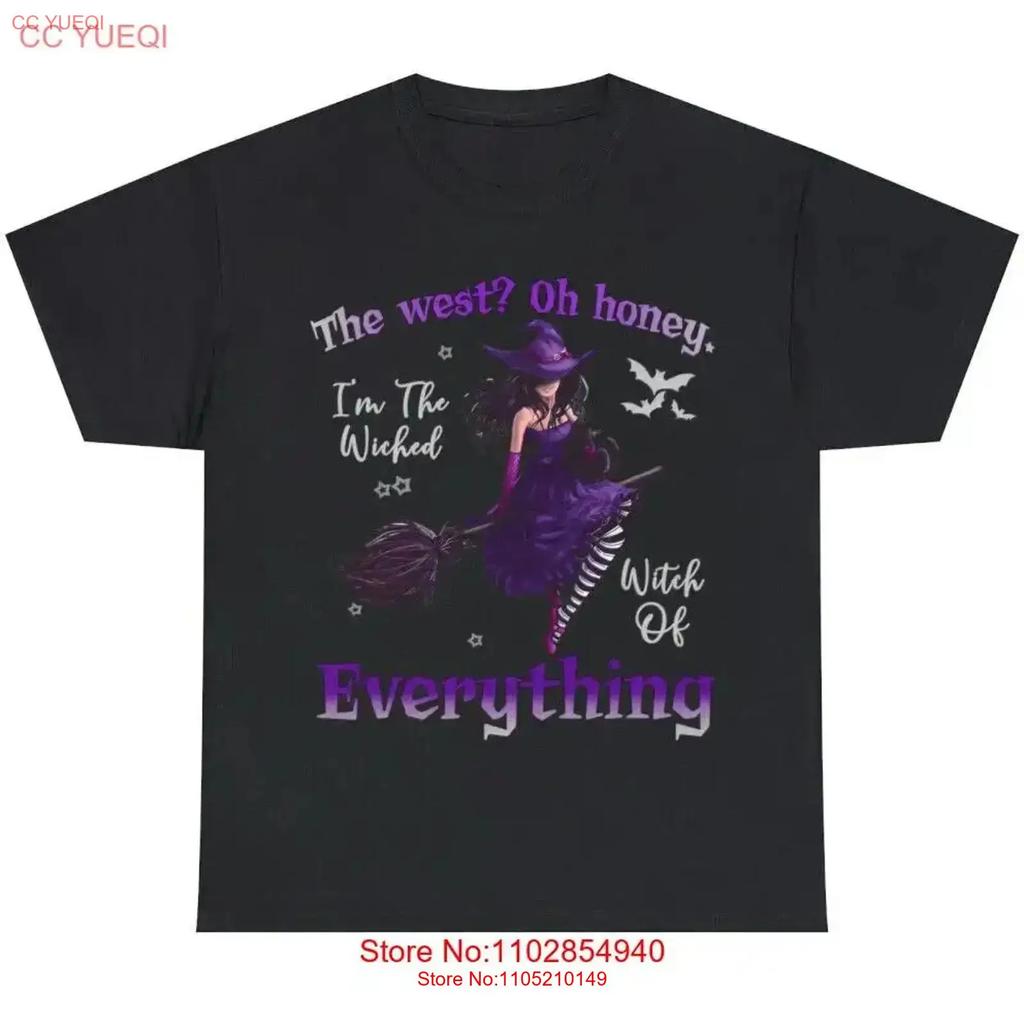 Der Westen Oh Liebling Ich bin die böse Hexe von allem T-Shirt Größe S 5XL Vintage gewaschen Bequem Weich Unisex Lässig Grafik