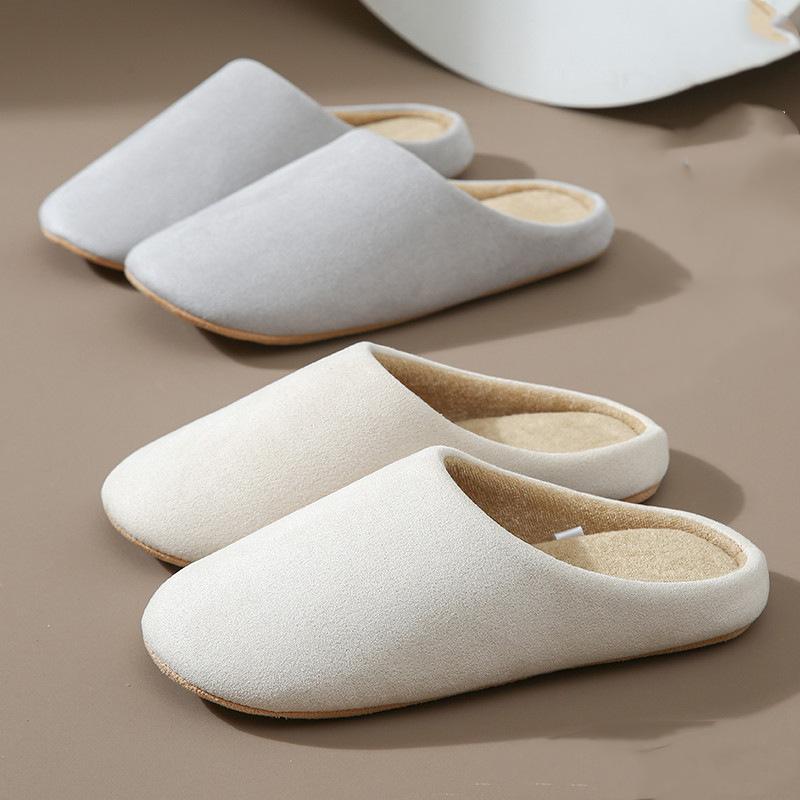 Fashion Crestar Winter Fur Women Slippers New Soft Short Plush Home Slippers Indoor Non-slip Silent Flat Cotton Shoes Warm Fuzzy Slides