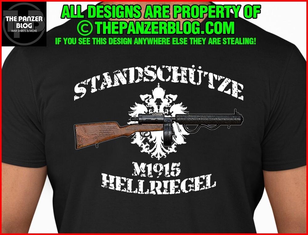 M1915 Standschutze Hellriegel Футболка Первая мировая война Австро-Венгерская пулеметная футболка унисекс XXXL