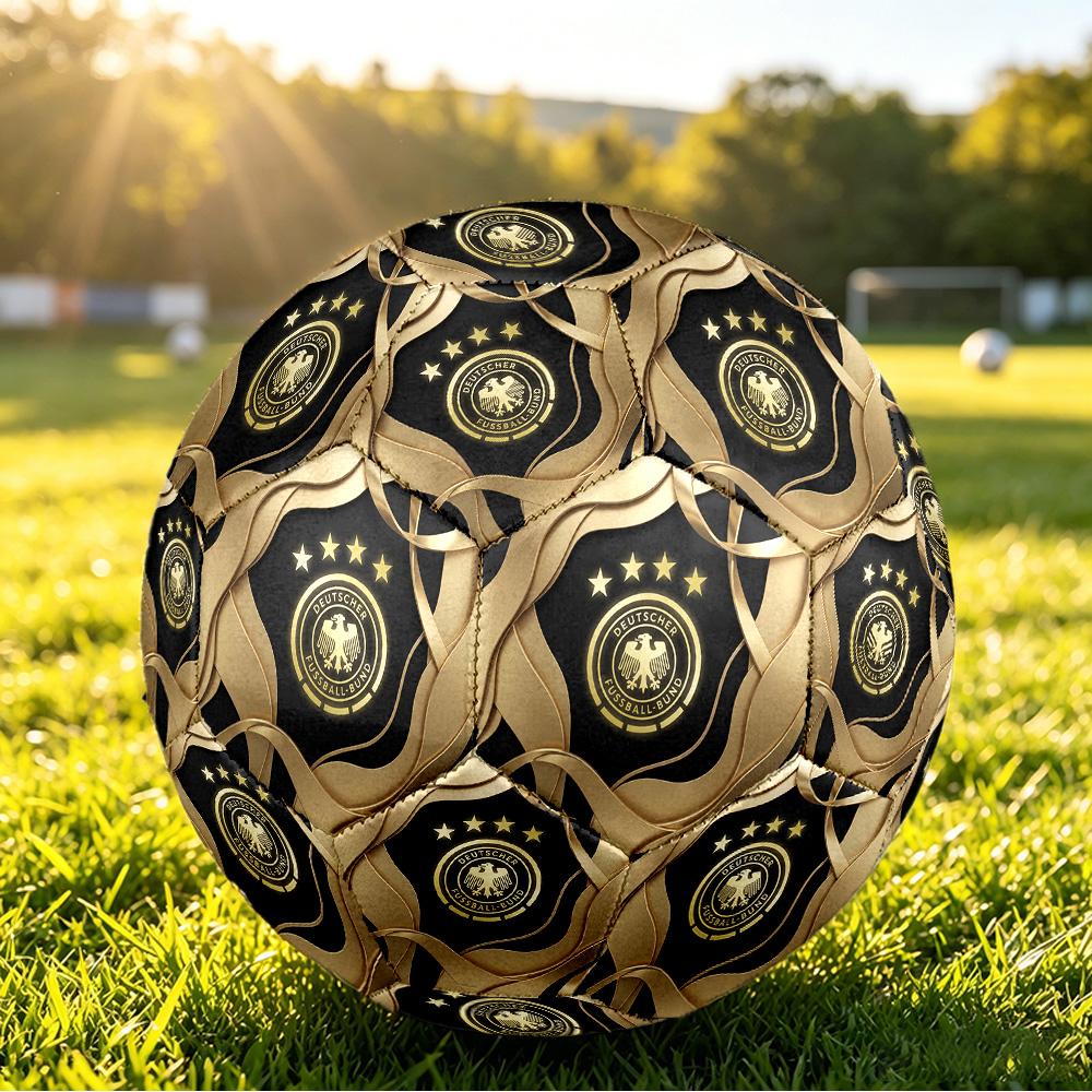 Germany Football Printed Size 5 Soccer Ball Wear Resistant Standard Adult Training Football Fan Gift for Indoor Outdoor Match Sports