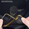 For iPhone 16 Plus Case Crocodile Texture Ring Kickstand TPU+Leather Electroplating Phone Cover