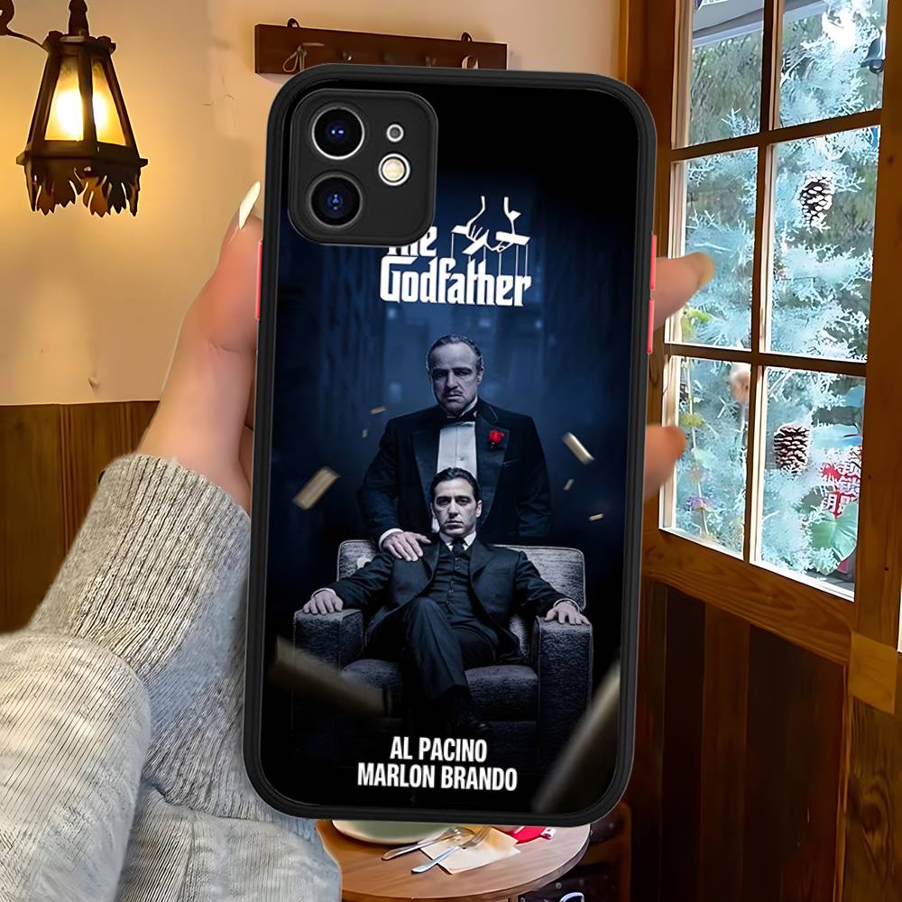 United States TV The Godfather Phone Case For IPhone 16 15 14 13 12 11 Pro Max Plus X XS MAX Black Matte Phone Fundas