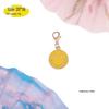 Smiling Face Gold Zinc Alloy Pendant Keychain Accessory