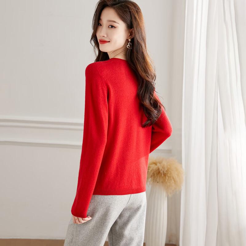 SRCER 100% Merino Wool Round Neck Sweater