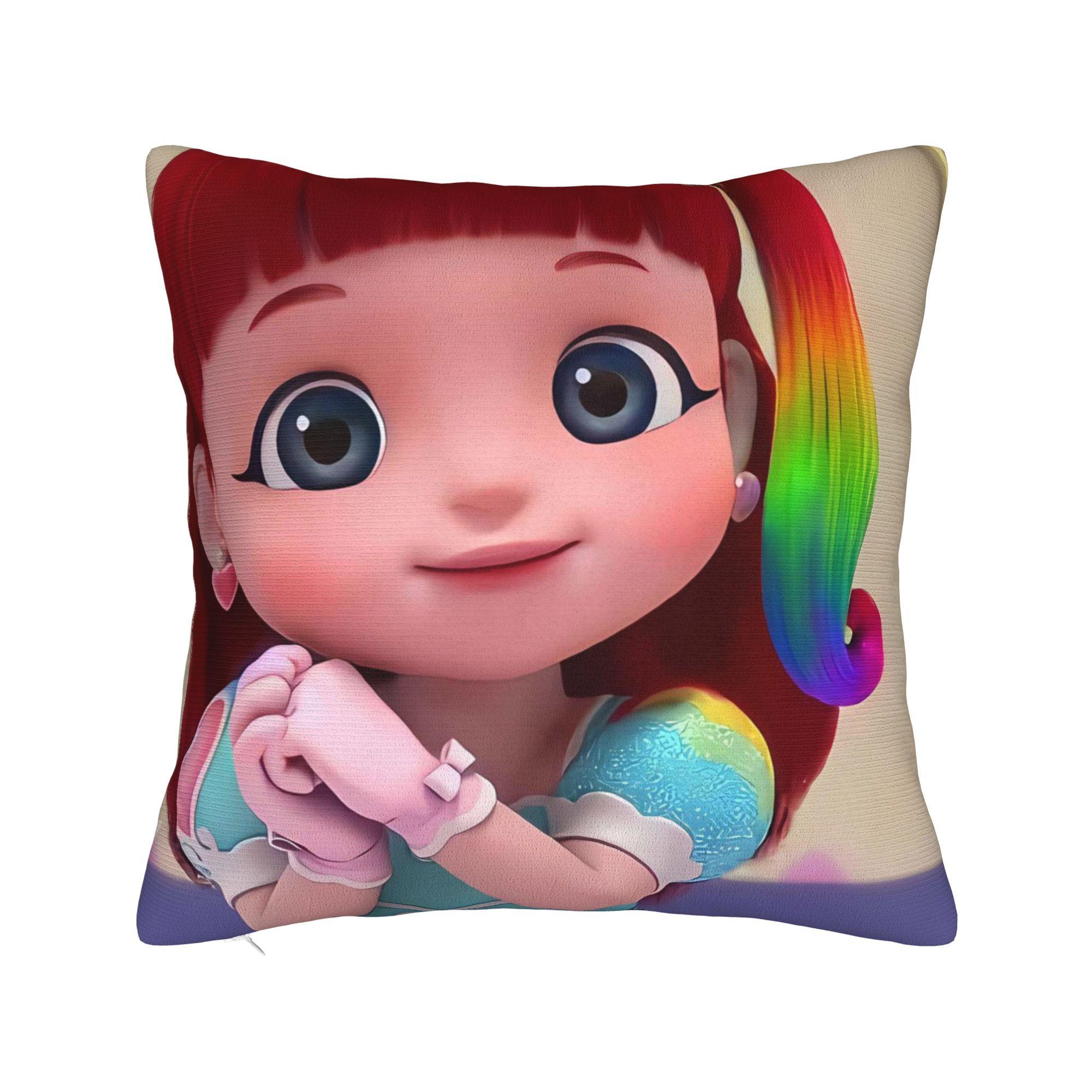 

Pillow Case R-Rainbow Rubys Custom Pillow Cover For Couch Sofa Bedroom Vintage Pillowcases 20x20Inch