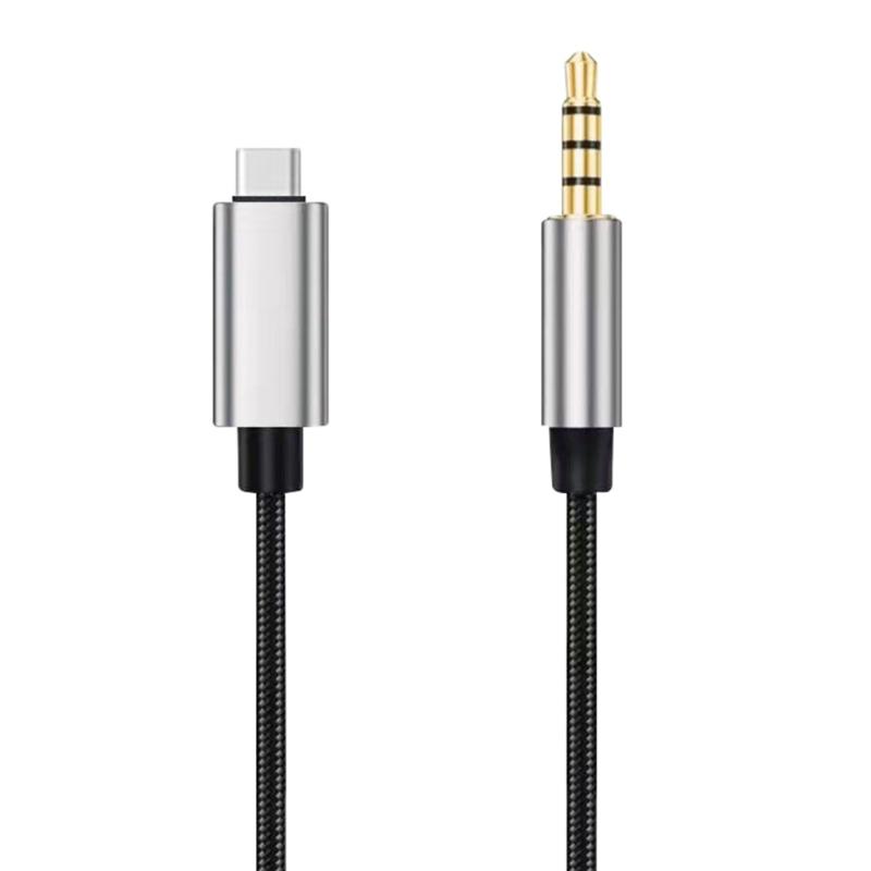 Type C To 3.5mm Auditory Cable With Advanced Chip Decoding For Multipe Syetems Auditory Adapter Line Car Auditory Cord